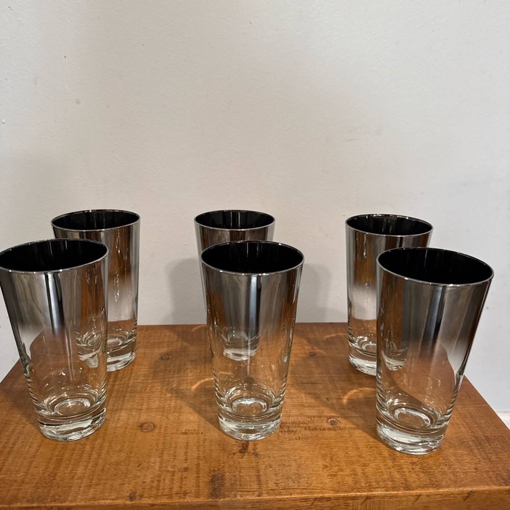 Vintage MCM Dorothy Thorpe Style Highball Glasses- Set of 6